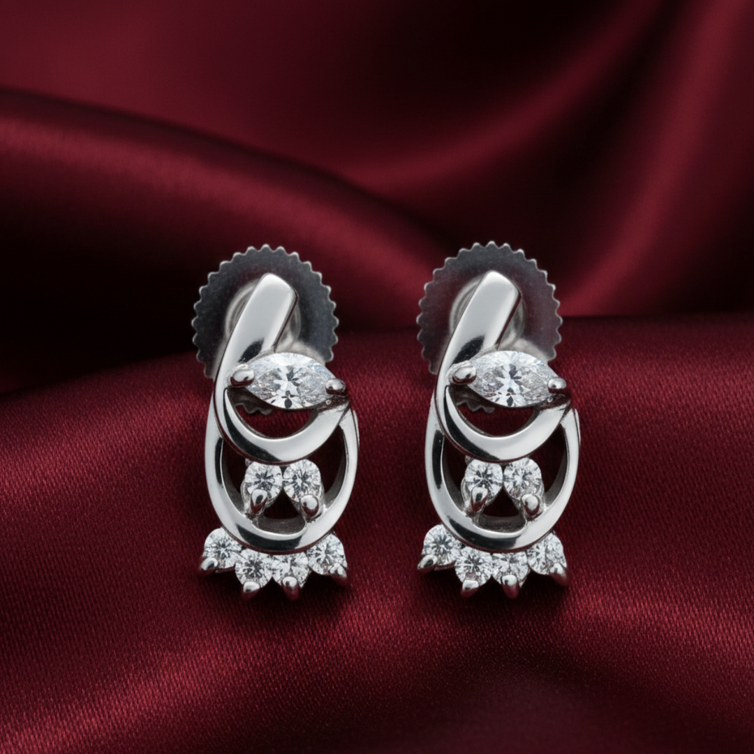 Yuva 925 Sterling Silver Stud Earrings