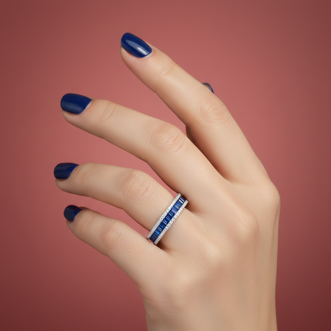 Eternal Full Eternity Color 925 Silver Ring