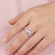 Elegant 925 Sterling Silver Full Eternity Band Ring