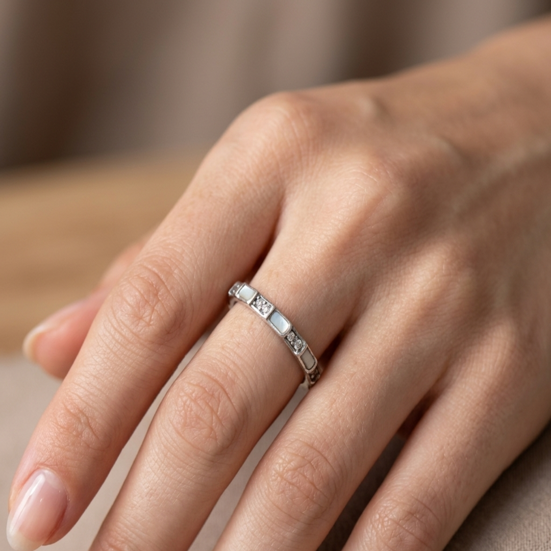 Classic 925 Silver Full Eternity Ring