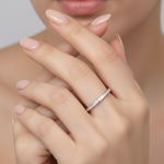 Load image into Gallery viewer, Eternal Classic 925 Sterling Silver Half Eternity Ring