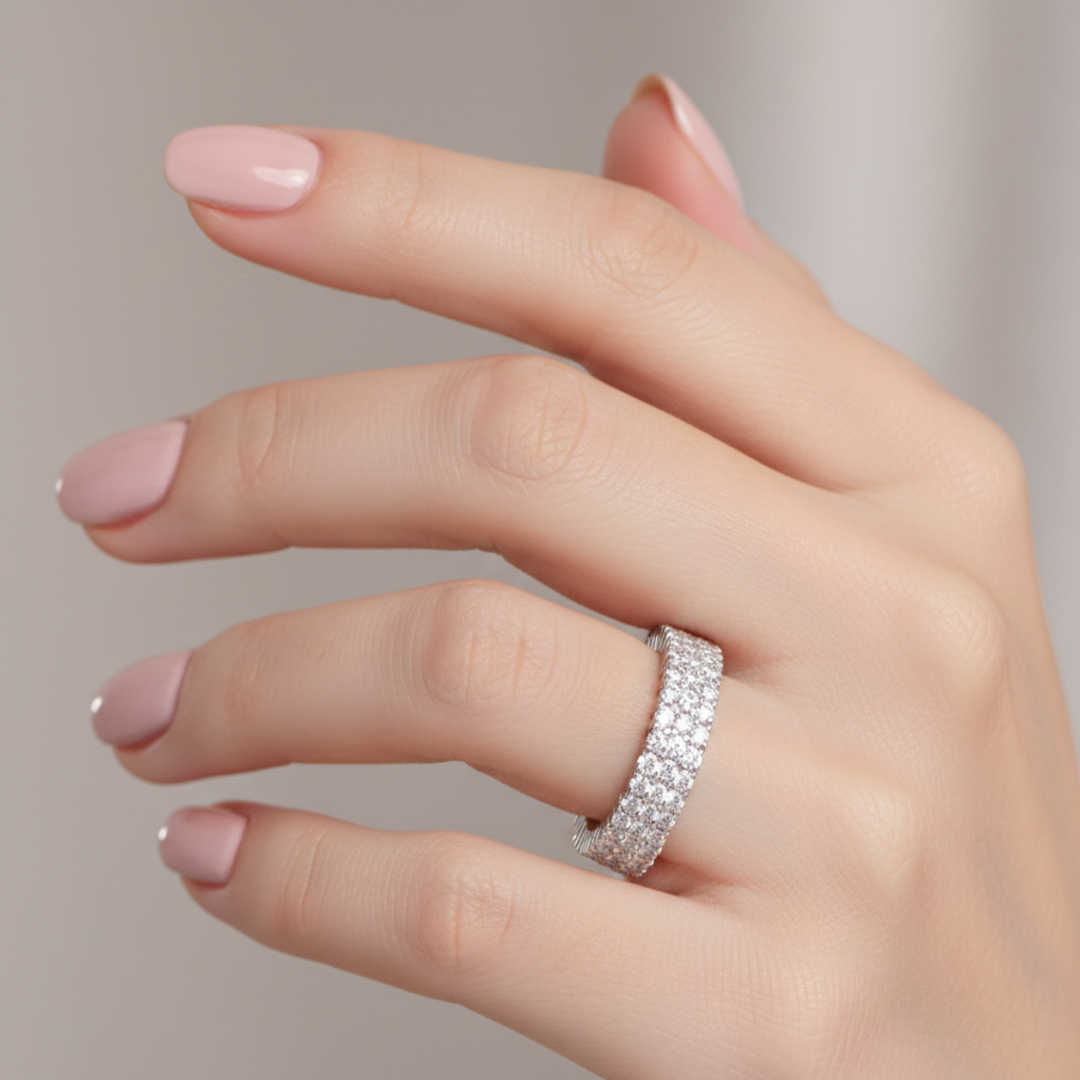 Eternal Premium 925 Sterling Silver Full Eternity Ring