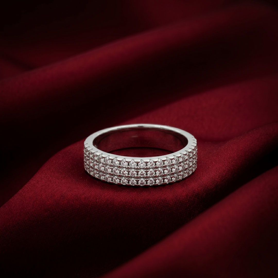 Premium 925 Sterling Silver Full Eternity Ring
