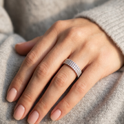 Premium 925 Sterling Silver Full Eternity Ring