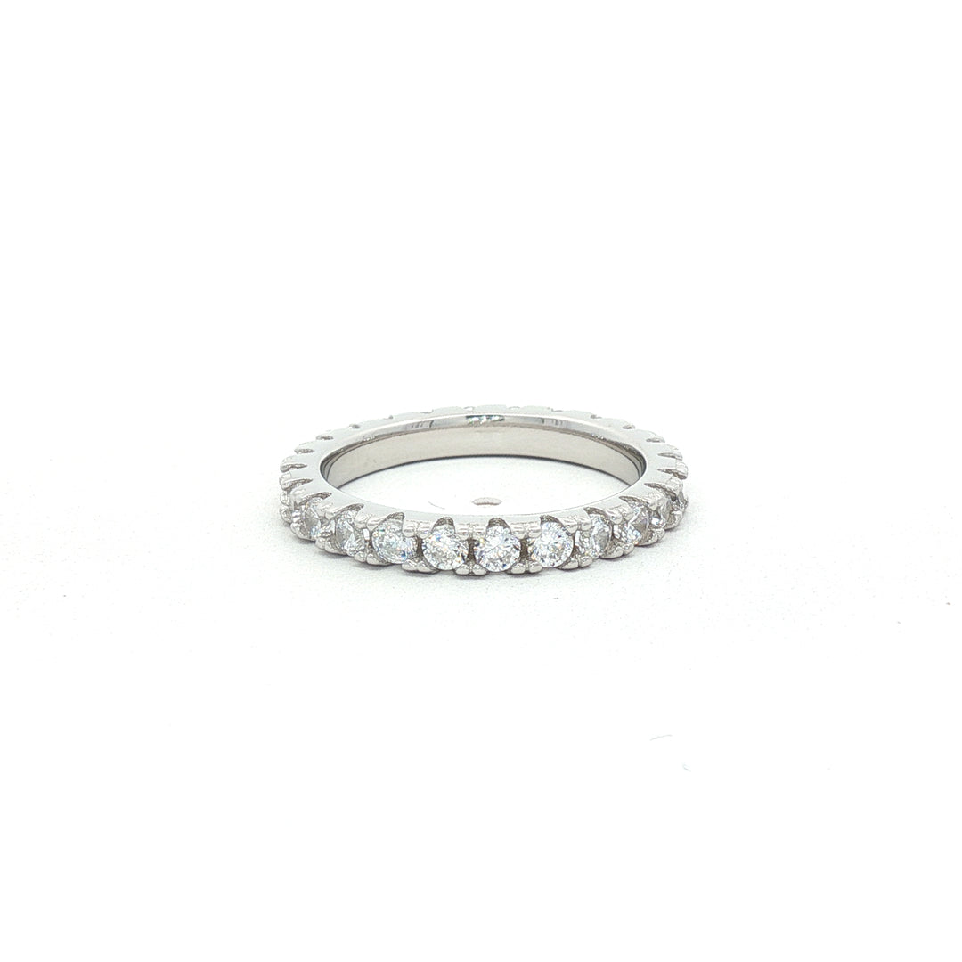 Classic 925 Silver Full Eternity Ring