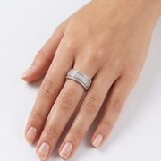 Premium 925 Sterling Silver Full Eternity Ring