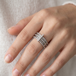 Load image into Gallery viewer, 925 Sterling Silver Full Eternity Ring