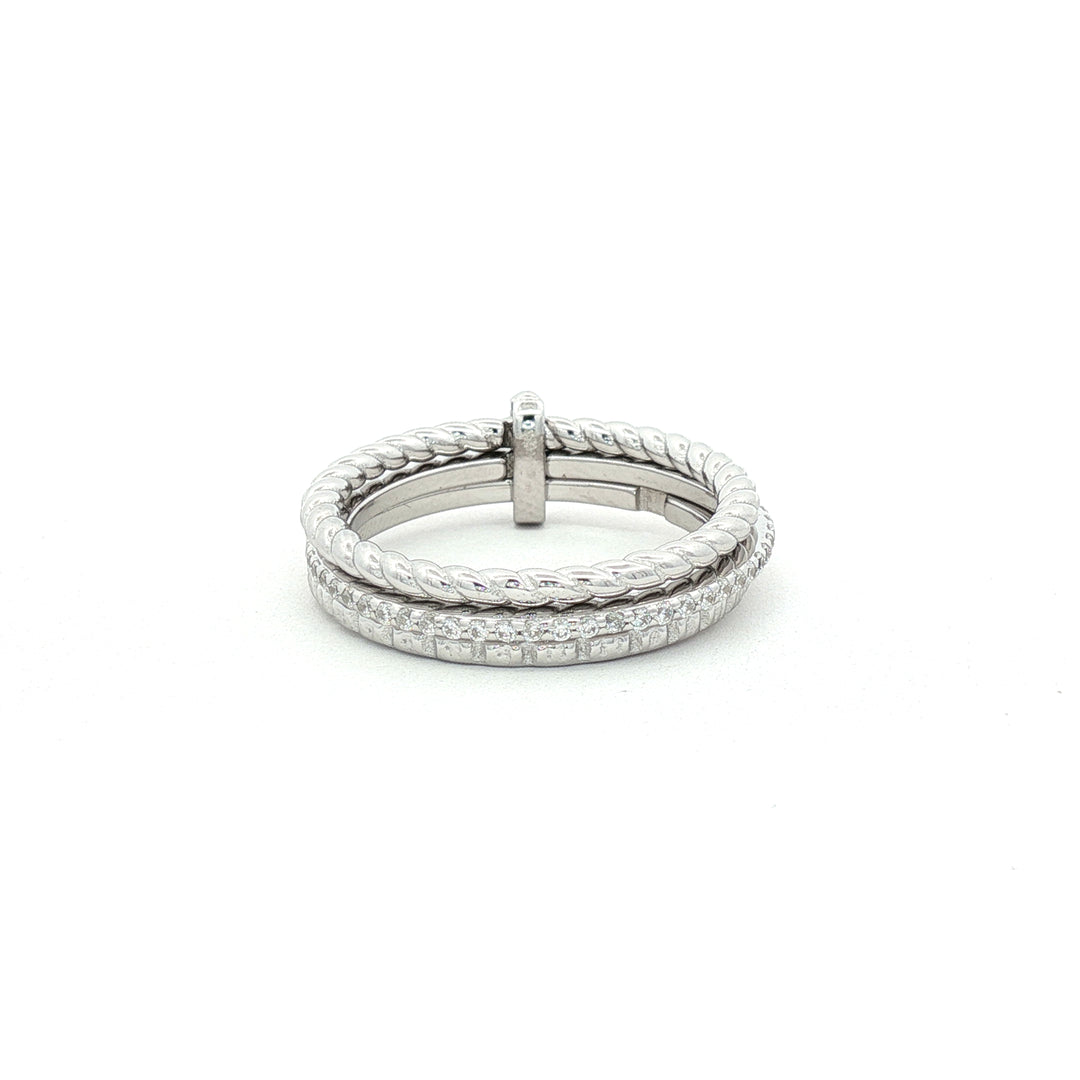 925 Sterling Silver Eternity Band Full Circle Sparkle Ring for Women