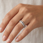 Load image into Gallery viewer, 925 Sterling Silver Eternity Band Full Circle Sparkle Ring for Women