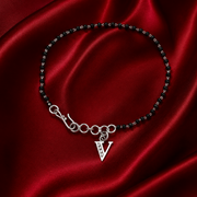 Designer 925 Sterling Silver Hand Mangalsutra For Women 7.5 Inch