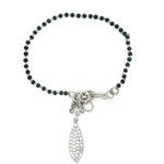 Load image into Gallery viewer, Designer 925 Sterling Silver Pear Hand Mangalsutra For Women 8 Inch