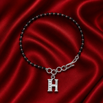 Load image into Gallery viewer, Designer 925 Sterling Silver H Latter Hand Mangalsutra For Women 7 Inch