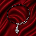 Load image into Gallery viewer, Designer 925 Sterling Silver Hand Mangalsutra For Women 7.5 Inch