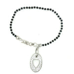 Load image into Gallery viewer, Designer 925 Sterling Silver Heart Hand Mangalsutra For Women 8 Inch