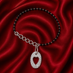 Load image into Gallery viewer, Designer 925 Sterling Silver Heart Hand Mangalsutra For Women 8 Inch