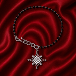 Load image into Gallery viewer, Designer 925 Sterling Silver Star Hand Mangalsutra For Women 7.5 Inch
