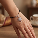Load image into Gallery viewer, Designer 925 Sterling Silver Star Hand Mangalsutra For Women 7.5 Inch
