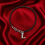 Load image into Gallery viewer, Designer 925 Sterling Silver L-Alphabet Hand Mangalsutra for Women – 7 Inch