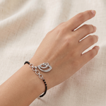 Load image into Gallery viewer, Designer 925 Sterling Silver Hand Mangalsutra For Women 8.5 Inch