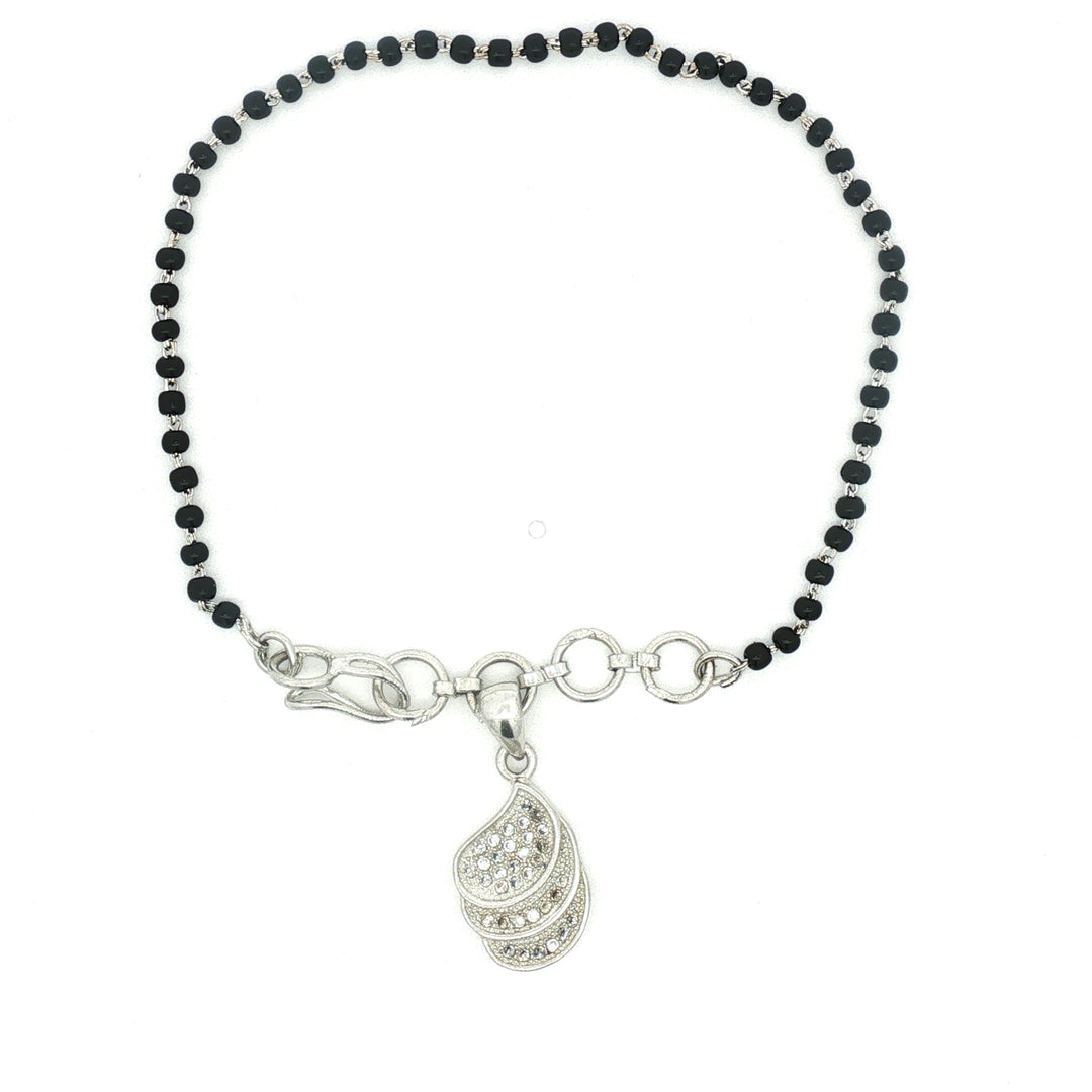 Classic 925 Sterling Silver Hand Mangalsutra for Women – 8 Inch