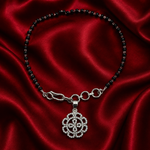 Load image into Gallery viewer, Designer 925 Sterling Silver Hand Mangalsutra For Women 7.5 Inch