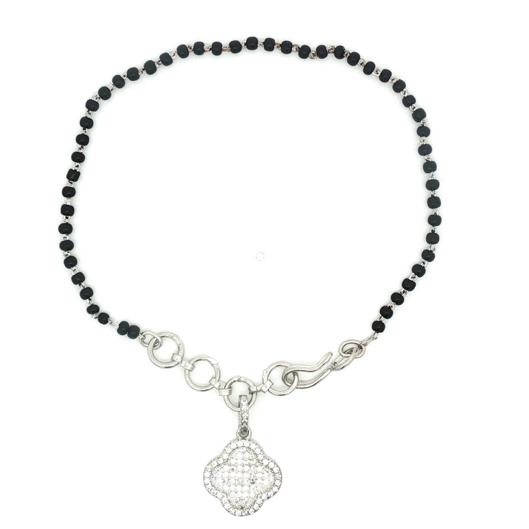Premium 925 Sterling Silver Hand Mangalsutra For Women 8.5 Inch