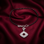 Load image into Gallery viewer, Elegance 925 Sterling Silver Hand Mangalsutra For Women 8.5 Inch