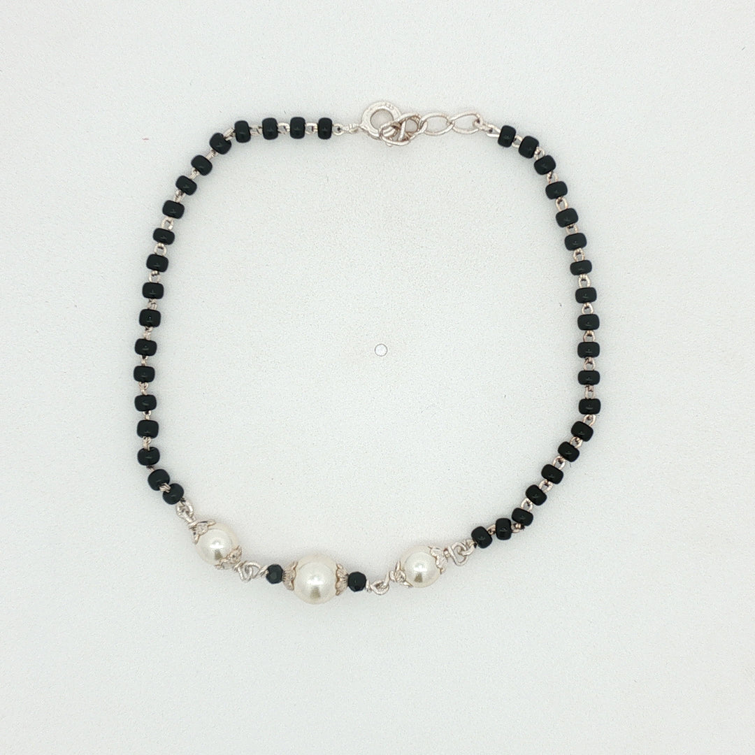 Designer 925 Sterling Silver Hand Mangalsutra For Women