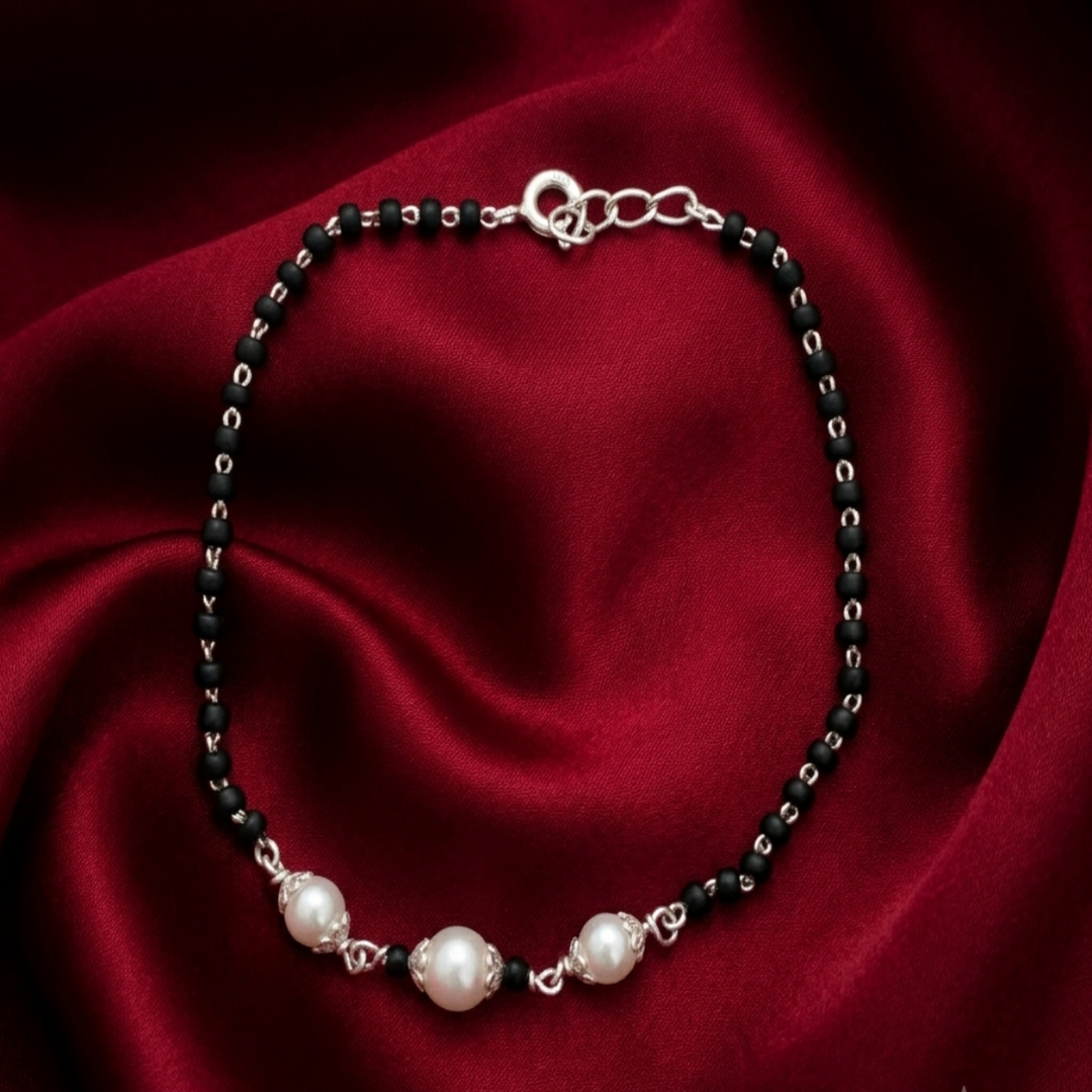 Designer 925 Sterling Silver Hand Mangalsutra For Women