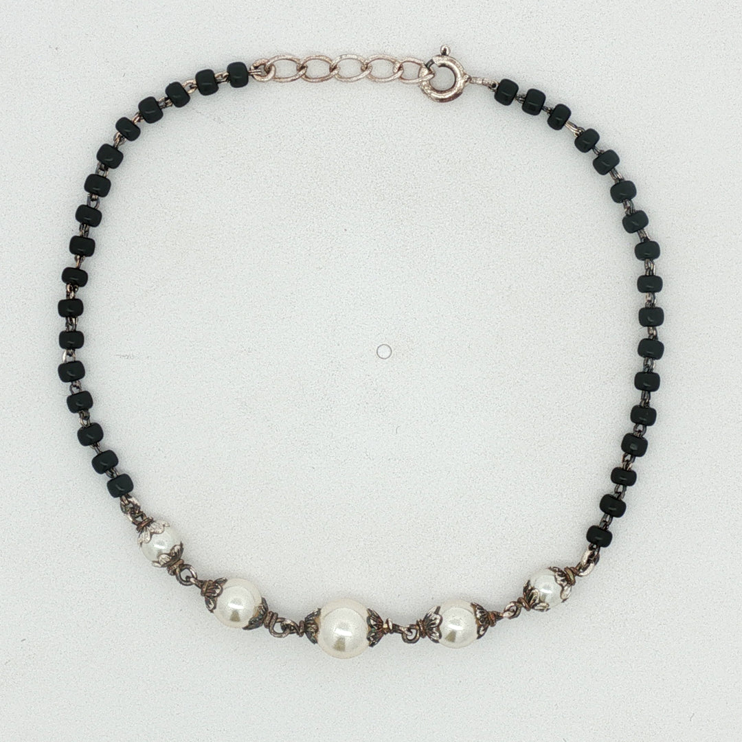 Designer 925 Sterling Silver Hand Mangalsutra For Women