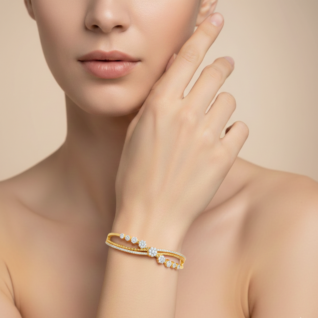 Orbit Nakshatram 925 Sterling Silver Bracelet - Size Adjustable