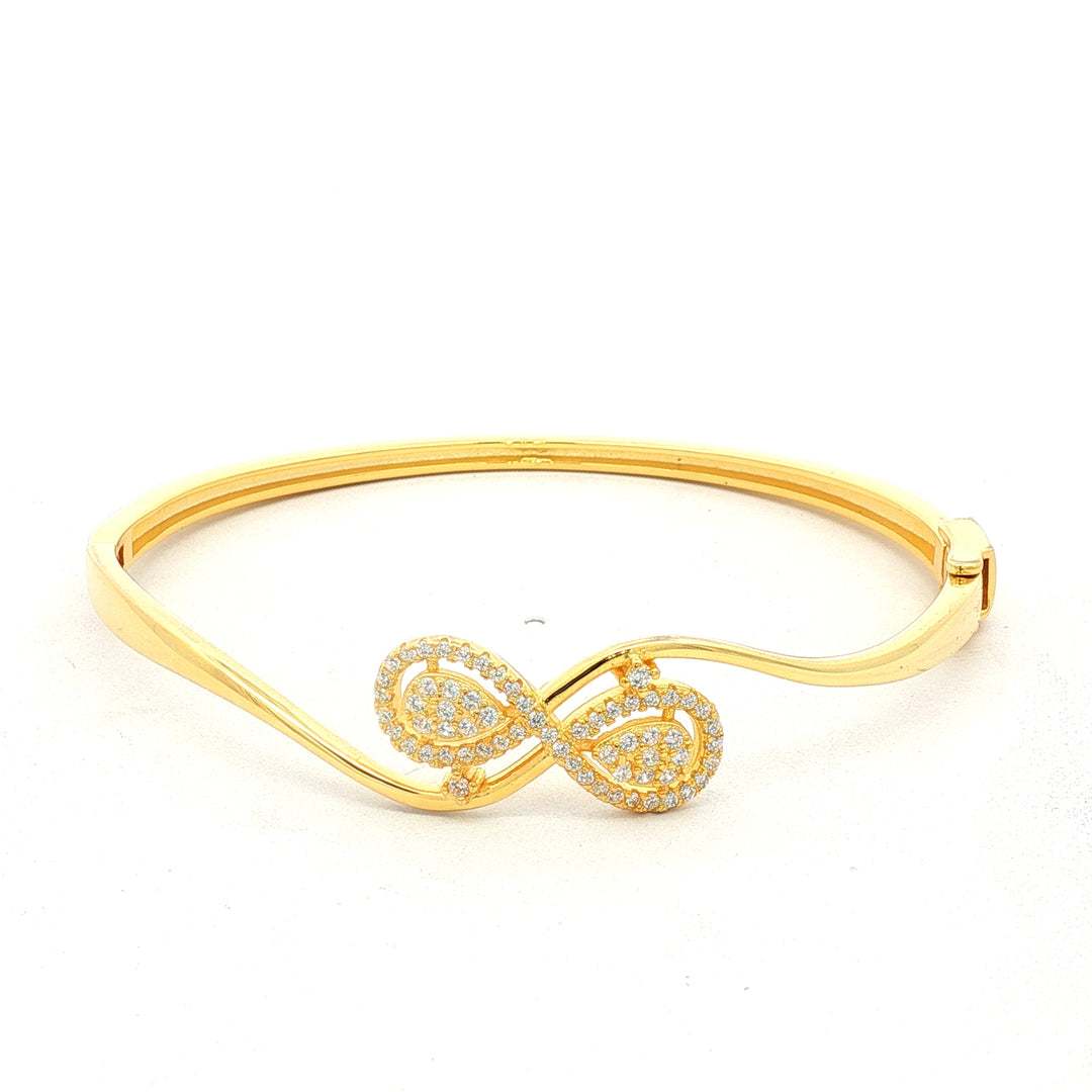 925 Sterling Silver Rhodium Infinity Bracelet