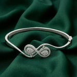 Load image into Gallery viewer, 925 Sterling Silver Rhodium Infinity Bracelet
