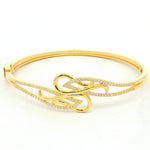 Load image into Gallery viewer, 925 Sterling Silver CZ Infinity Twist Kada Bracelet