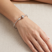 Luxury 925 Sterling Silver Women’s Designer Bracelet with Crystal Finish