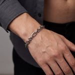 Load image into Gallery viewer, 925 Sterling Silver 7 Inch Men's Rope Bracelet
