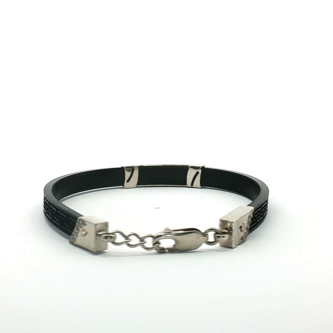 925 Sterling Silver Belt Men's Rope Bracelet