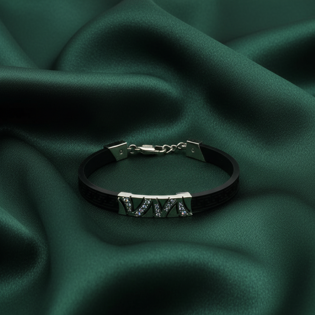 925 Sterling Silver Belt Men's Rope Bracelet