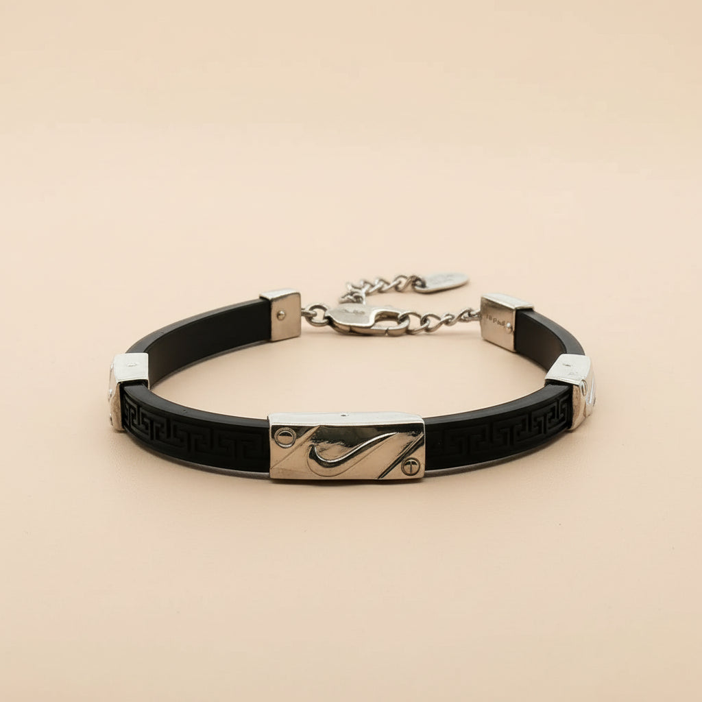 925 Sterling Silver Belt Men's Bracelet