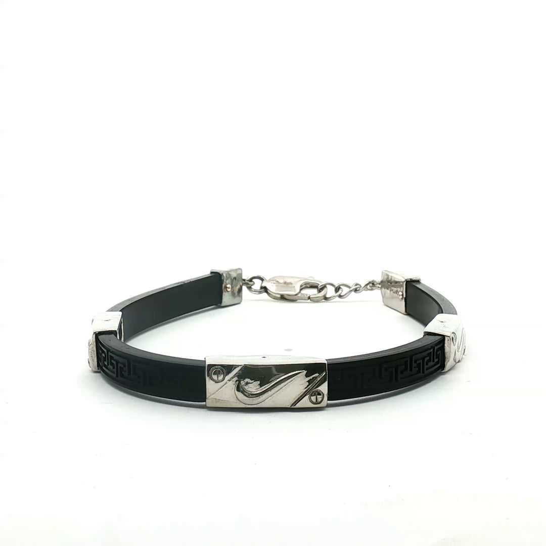 925 Sterling Silver Belt Men's Bracelet