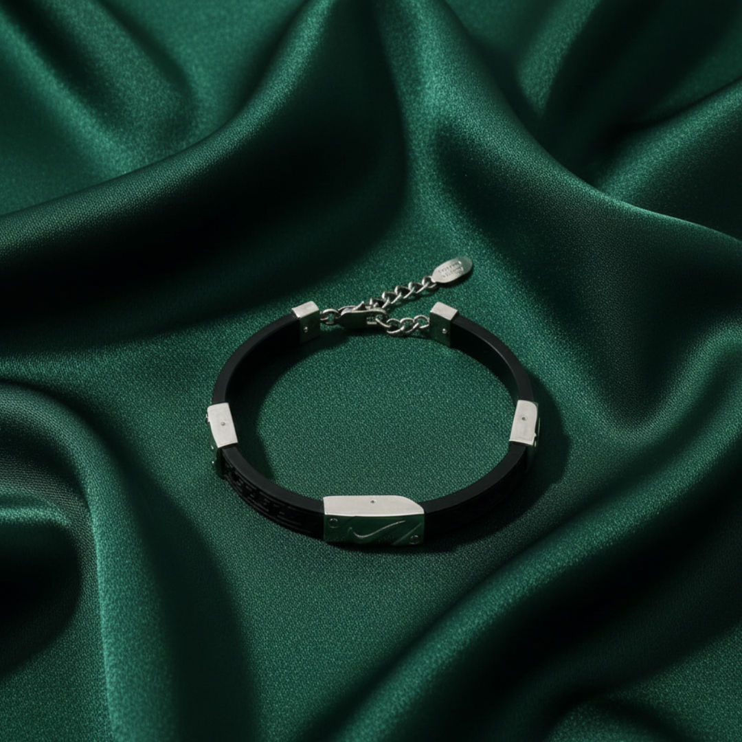 925 Sterling Silver Belt Men's Bracelet