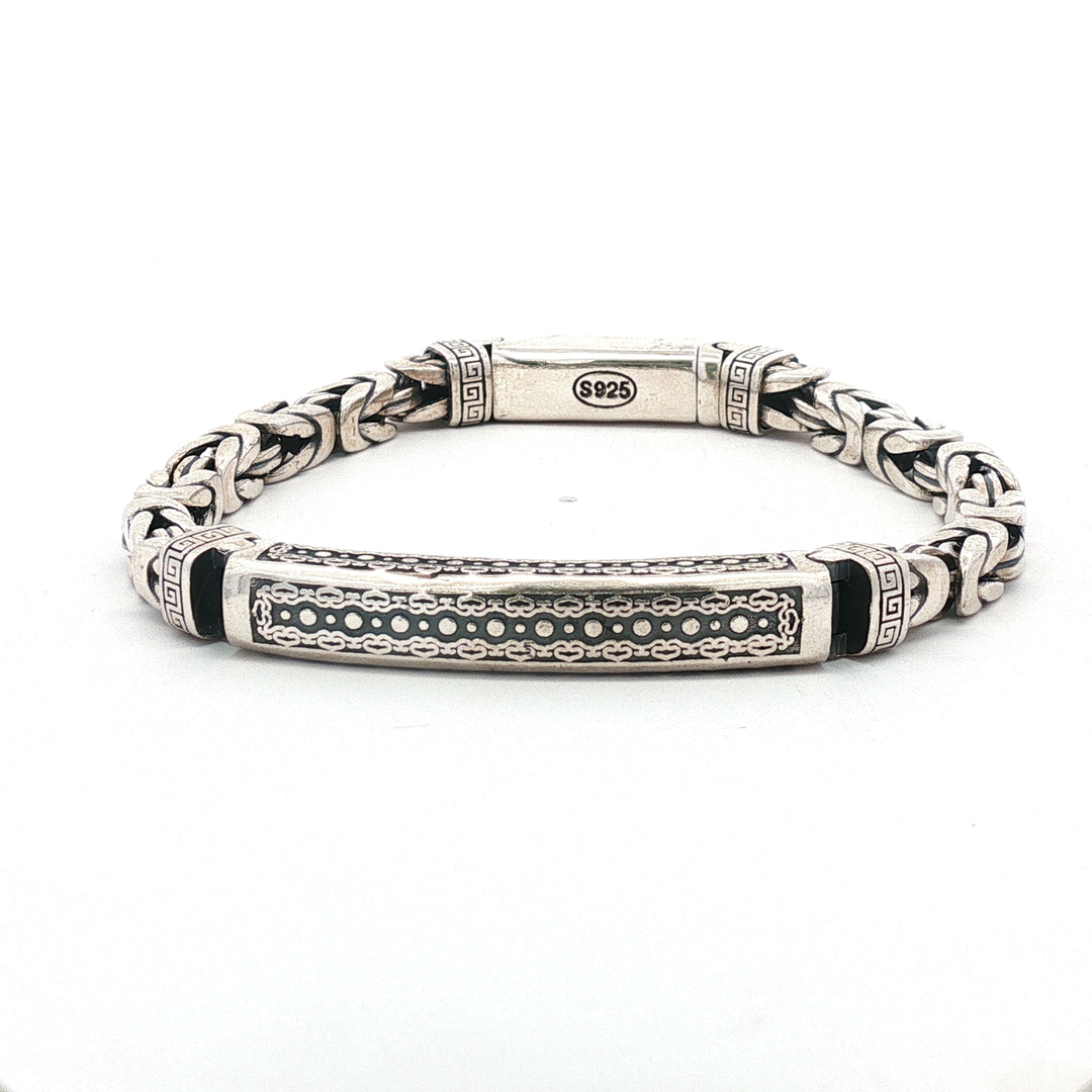 925 Sterling Silver Heritage Ethnic Bracelet