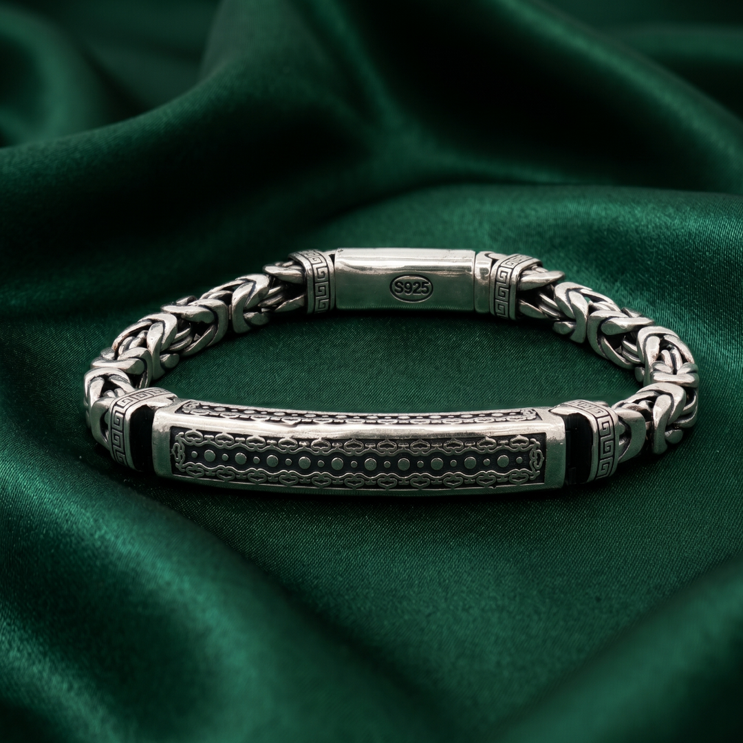 925 Sterling Silver Heritage Ethnic Bracelet