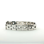 Load image into Gallery viewer, 925 Sterling Silver Pantera Type Link Men&#39;s Bracelet
