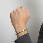 Load image into Gallery viewer, 925 Sterling Silver Kada Men's Bracelet