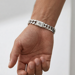 Load image into Gallery viewer, 925 Sterling Silver Cuban Link Bracelet Bold Heavy Chain Design