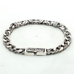Load image into Gallery viewer, 925 Sterling Silver Tattoo Inspired Chain Bracelet for Men