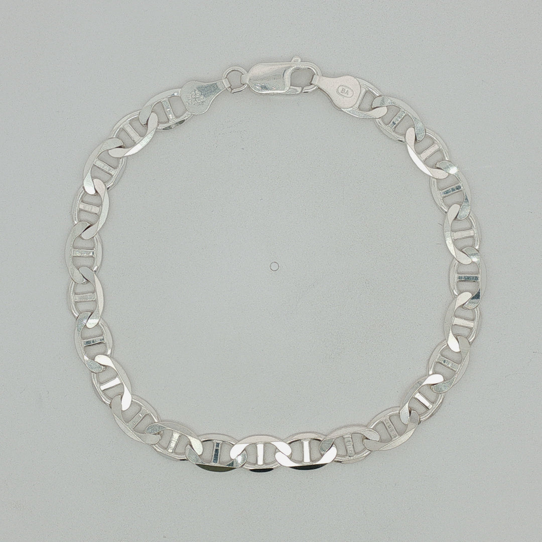 925 Sterling Silver Cuban Link Bracelet Heavy Solid Chain