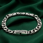 Load image into Gallery viewer, 925 Sterling Silver Tattoo Inspired Chain Bracelet for Men