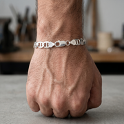 925 Sterling Silver Cuban Link Bracelet Heavy Solid Chain